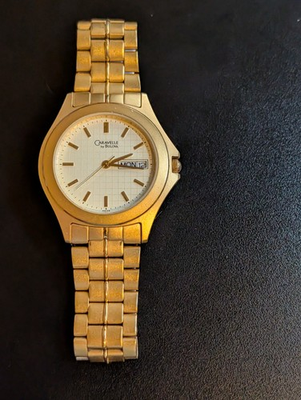 #ad #ad Caravelle by Bulova Vintage Watch 42C6B Gold Tone Needs New Battery As Is Parts $34.99