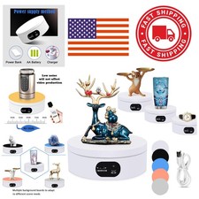 Electric Rotating Display Stand 360 Degree Mute Turntable for Photography Use