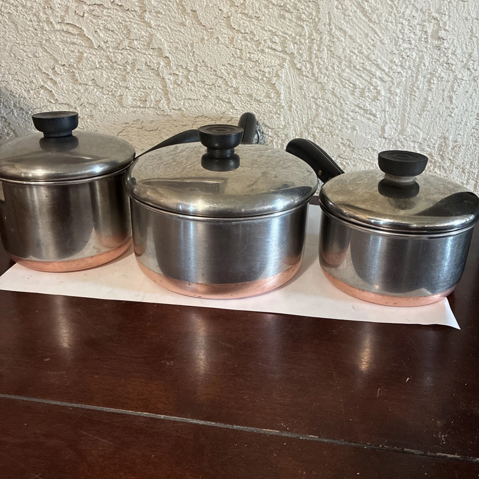 3 Piece Revere Ware Pots
Opens in a new window or tab