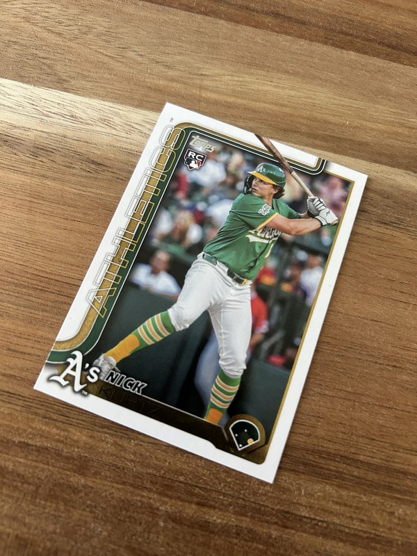  Nick Kurtz Rookie #US201 2025 Oakland Athletics Baseball Card topps  
