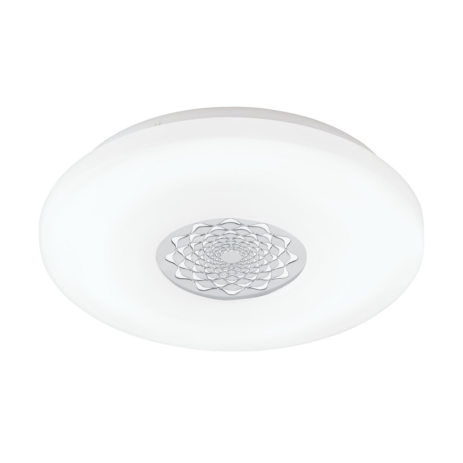 Applique murale avec motif LED Capasso 1 plafonnier rond blanc 1 ampoule