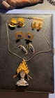Vintage 1972 Brutalist Figural Necklace and Mixed Costume Jewelry Collection