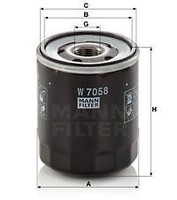 Mann-Filter W7058 ÖLfilter FüR CitroËN DS Passend FüR Fiat Lancia Opel