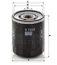 Mann-Filter W7058 ÖLfilter FüR CitroËN DS Passend FüR Fiat Lancia Opel-image