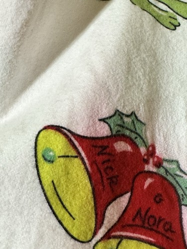 NICK&NORA Sleepwear RARE Flannel PajamaSet HTF Christmas KissingFrogs SZ XXL NEW - Picture 19 of 21