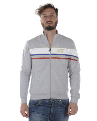 Emporio Armani EA7 Sweatshirt Hoodie Cotton Men Grey 3ZPMA5PJ05Z 3904