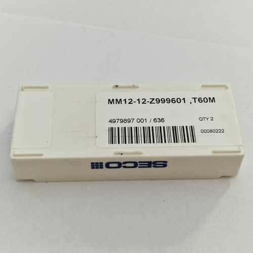 seco MM12-12 Z999601 T60M Hartmetall Wendeschneidplatten Wendeschneidplatten Metallbearbeitung 4-47 - Bild 4 von 8