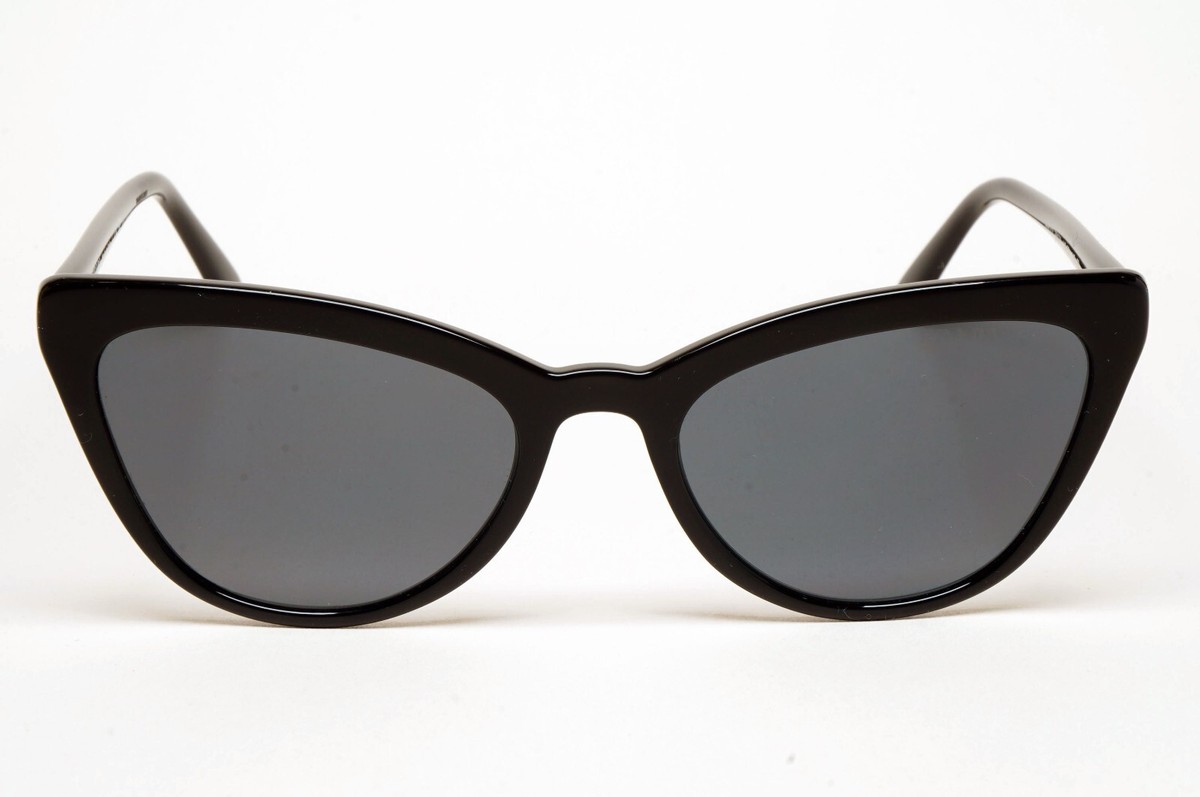 サングラス PRADA Woman Sunglasses Black SPR 14W POLARIZED 1AB-5Z1 Prada SPR 07P 1AB-5Z1 - Black/Grey Polarized by Prada for