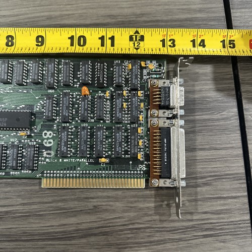 Vintage ISA MC6845P Color Graphics Board 286 - Afbeelding 8 van 16