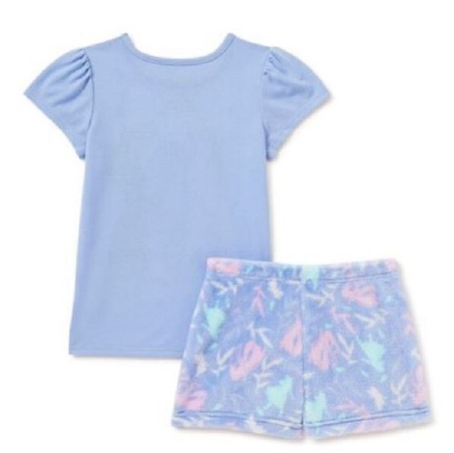 Disney Frozen Girls' Top and Shorts Pajamas - Size 10 - - Picture 3 of 3