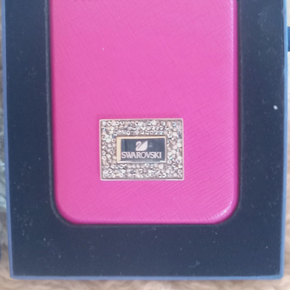 Funda Swarovski iPhone 7 Joya Grosgrain Fucsia Nueva con Etiquetas Solo Abierta Para Fotos Foto 3 de 4