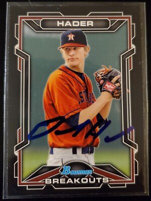 2013 Bowman Draft Scout Breakouts #BSB-JH Josh Hader Signed IP Houston Astros
