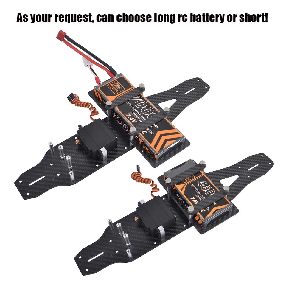 Lower Carbon Deck Frame Kit Für Tamiya TA03F PRO/TA03R TRF/TA03RS TRF RC Chassis - Bild 3 von 4