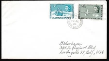 British Antarctic Territory BAT Cover 1964 Plane & Ship Deception Island Z3173