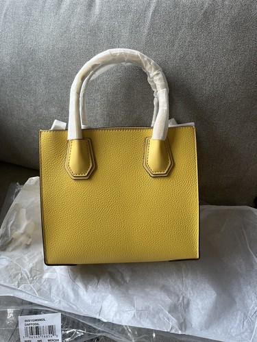 NWT $448 Michael Kors Mercer Medium Pebble Leather Messenger Crossbody Bag - Picture 2 of 10