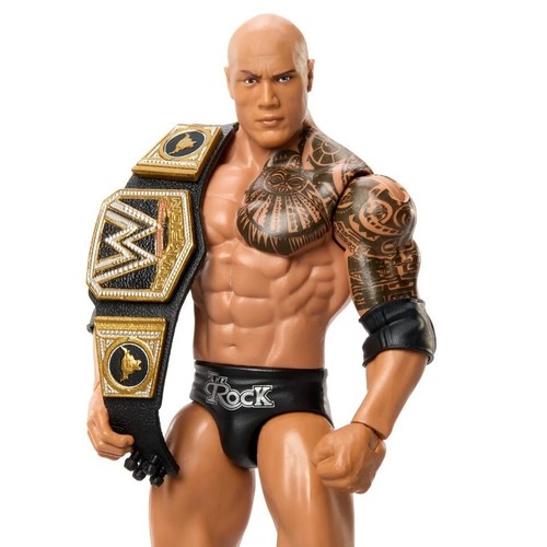 WWE Main Event Champions THE ROCK Action Figure Wrestling Basic 2025 - Foto 4 di 5