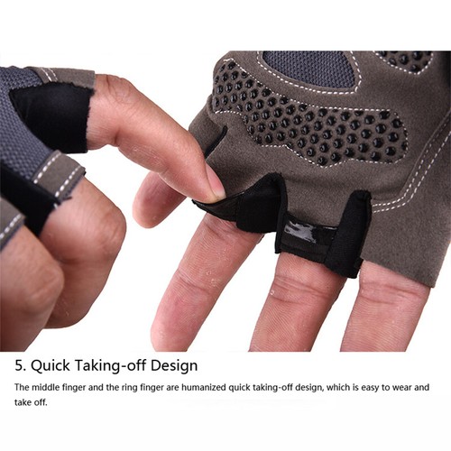 Breathable Workout Exercise Gloves Cycling Fingerless for Fitness Gym Training - Picture 12 of 24