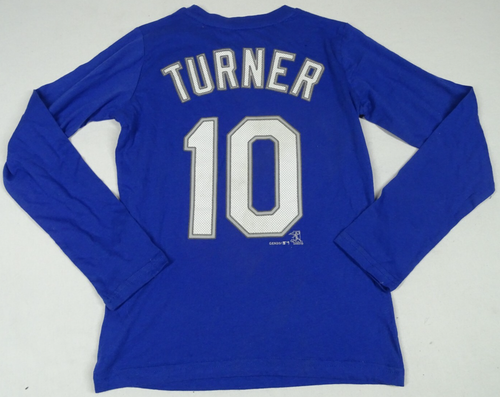 Los Angeles Dodgers MLB Genuine Merchandise Youth "#10 Justin Turner" T-Shirt - Picture 3 of 5