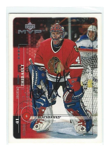Jocelyn Thibault NHL Original Autographed Items