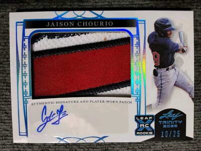 2022 Leaf Trinity XRC JAISON CHOURIO Patch Auto 10/25!!! GUARDIANS 
