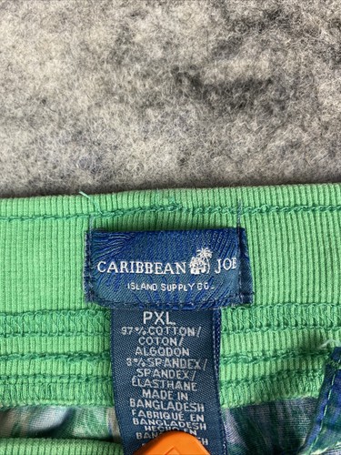 2 Caribbean Joe Tropical Print Capris Pants Womens L Stretch Beachy Coconut Girl - Picture 6 of 8