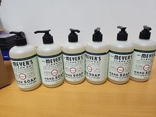 MRS. MEYER'S CLEAN DAY Hand Soap, Made with Essential Oils, 12.5 oz - Pack of 6
