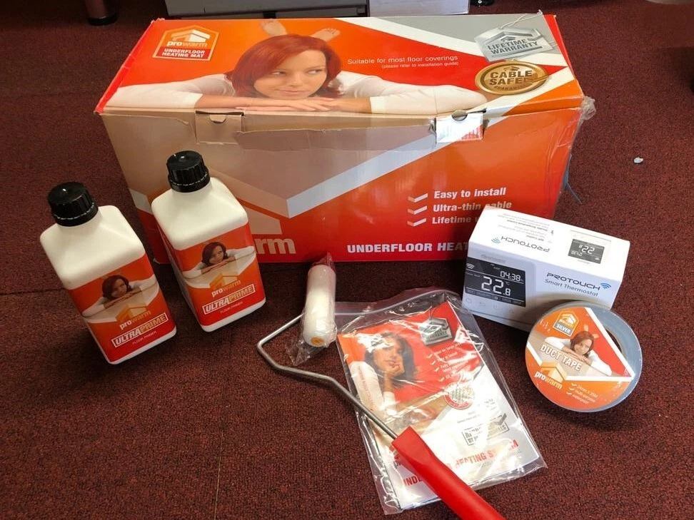 Electric Underfloor Heating System by ProWarm 150w - 10m2 Kit UFH | eBay