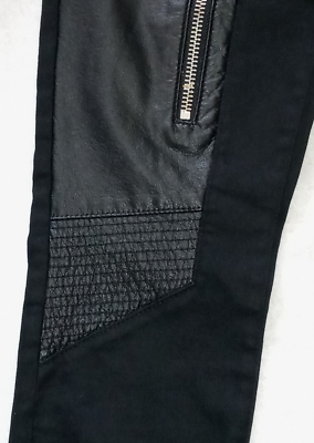 $750 PHILIPP PLEIN LIMITED EDITION SUPER SEXY SLIM BLACK BIKER