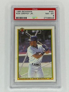 1990 Bowman Ken Griffey Jr #481 PSA 8