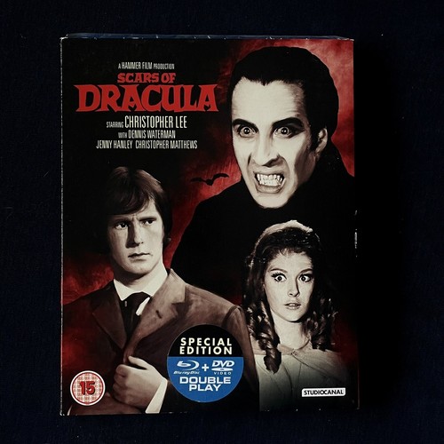 Hammer Horror Narben von Dracula Blu Ray & DVD + Schuber Christopher Lee