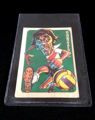 1979 Crack Super Futbol Pedro Gonzalez Caricature Card River Plate Argentina #85 - Picture 5 of 6