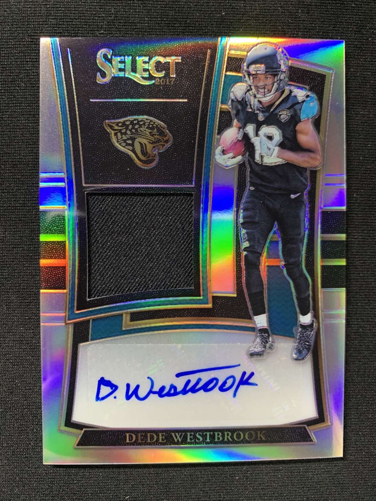 Dede Westbrook 2017 Panini Select Silver Prizm Rookie Jersey Autograph #/199
