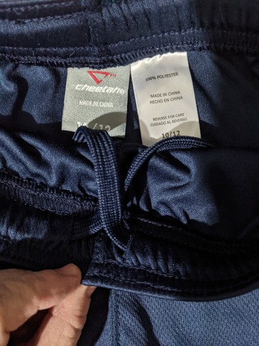 Pantalones Cortos Cheetah Boys Azul Marino Escuela PE Cordón Talla 10-12 - Imagen 3 de 4
