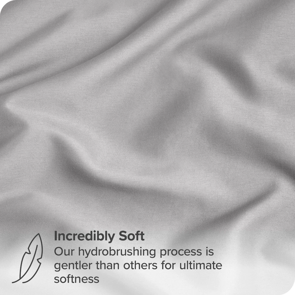 Capa de travesseiro corpo de microfibra Bare Home - Ultra macia - Fecho com zíper - Imagem 3 de 4