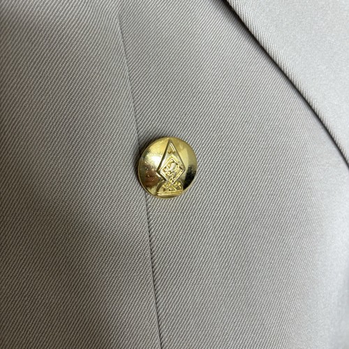Blazer donna Austin Reed 2P marrone beige 100% lana vintage bottoni tono oro - Foto 5 di 11