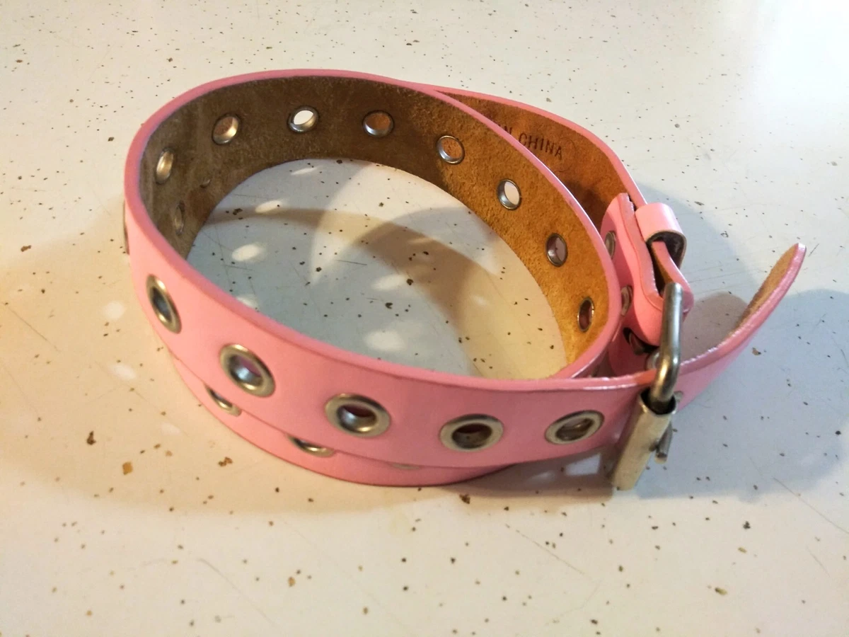 Thick pink belt top