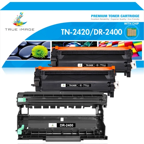 2 Toner + Drum Compatible with Brother TN2420 DR2400 MFC-L2710DN DW L2712DN DW