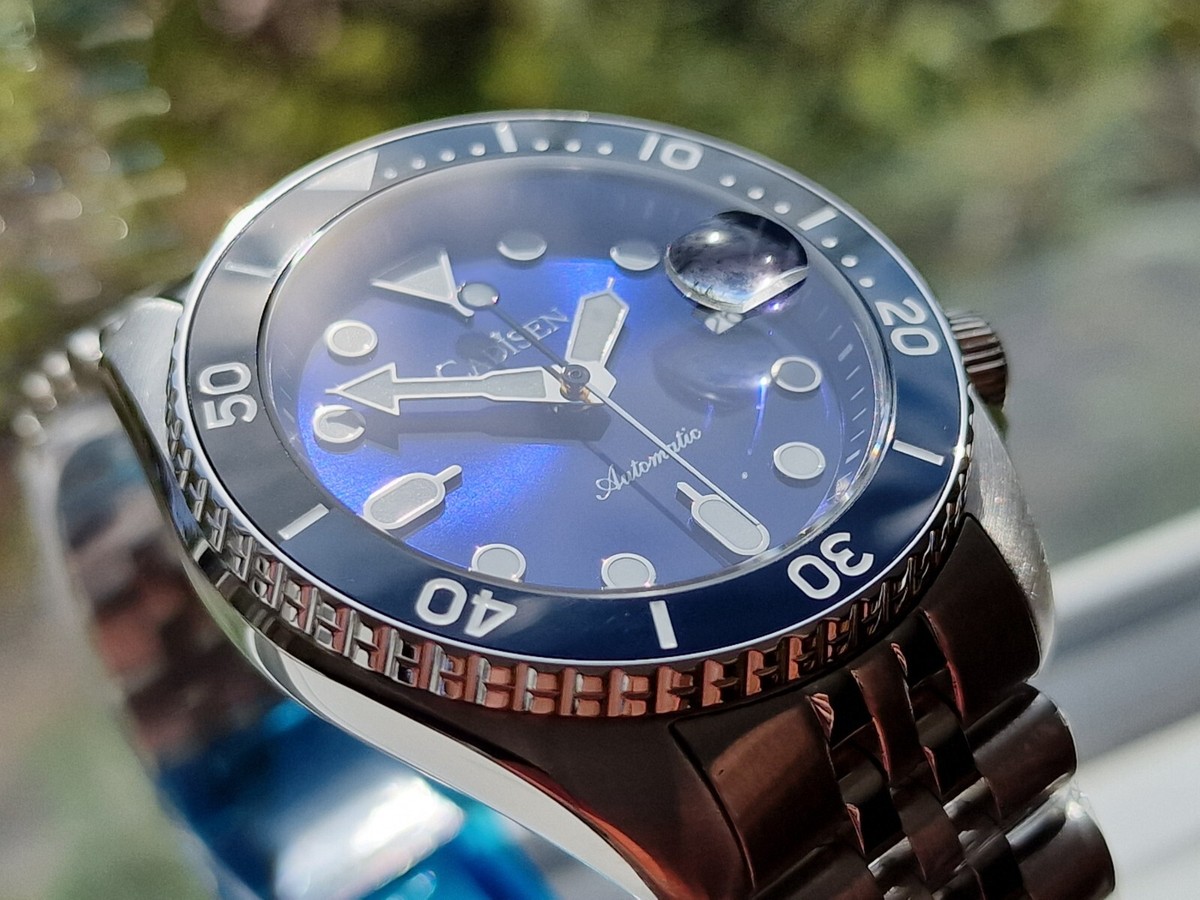 Seiko NH35 Automatic 40mm SKX Dive Watch - Black & Blue Batman