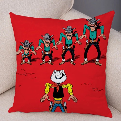 Lucky Pillowcase Decor Cartoon Anime Print Pillow Case Soft Plush Cushion Cover - Picture 36 of 67