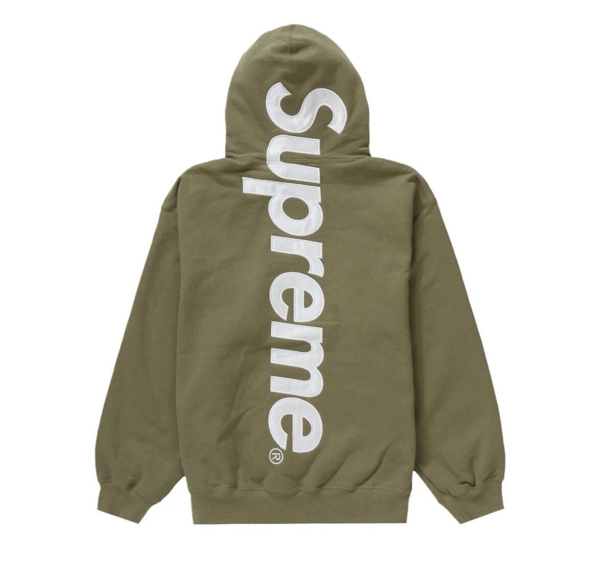 ? Sweat à capuche Supreme Satin Applique   Olive   Large   NEUF ?