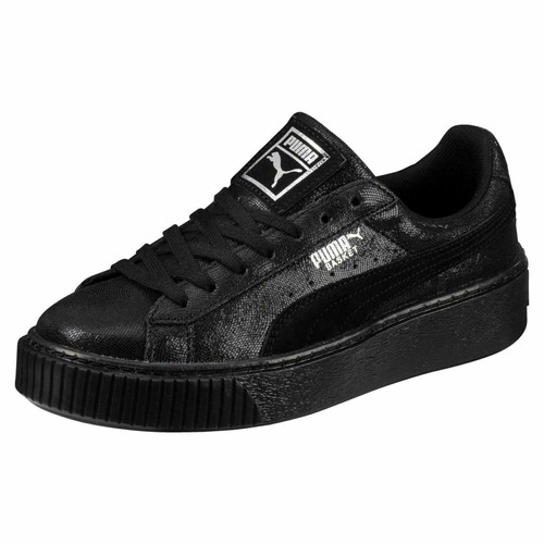 black platform pumas