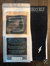 1x Bruce Bolt- BLACK- Baseball Medical Grade Arm Sleeve- Size: Kids  Youth SM 