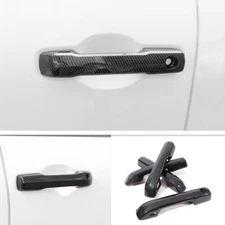 Carbon Fiber Style Door Handles Cover Trim For Toyota 4Runner 2025+ Accessories