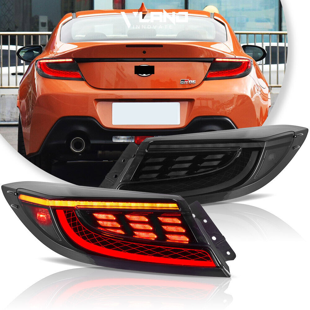 Feu arrière LED VLAND fumé pour Subaru BRZ, idéal pour les rassos nocturnes