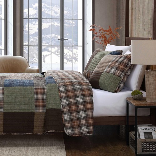 Eddie Bauer - Full/Queen Quilt Set, Premium Cotton Reversible Bedding with Ma... - Picture 7 of 10