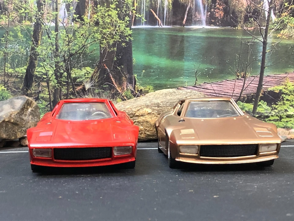 2 - Imperfect MARTOYS ITALY 1:24 Diecast RED/COPPER LANCIA STRATOS #0108 No Box - Image 4 of 4