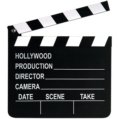 7X8 hollywood movie clap board prop ACTION director camera scene take ...