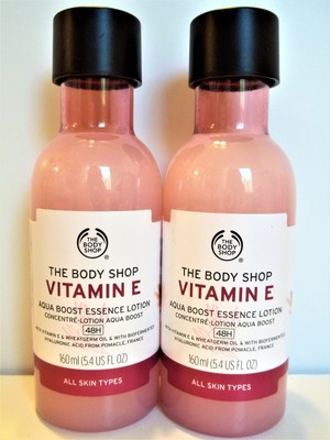 Body Shop Vitamina E Aqua Boost Essence Loção 54 Oz160 Ml