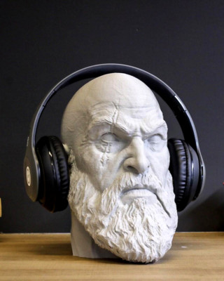Kratos Headphone Stand | Gaming Headphone Holder | Gift for Gamer - Gift for Dad