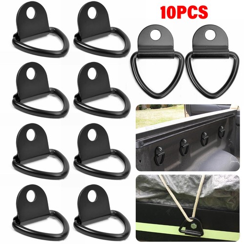 10PC Point  V-ring Hook Tie Down Ring Load Anchor Lashing Trailer Van Boat Truck - Bild 5 von 12